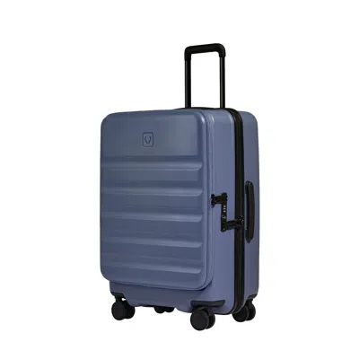 Antler Dual Opening Medium Luggage In Ocean Blue - Icon Stripe