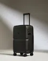Antler Black Single Stripe Cabin Hard-shell Polycarbonate Suitcase 55cm In Black