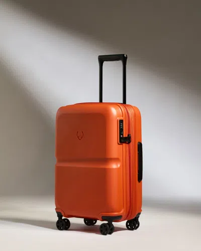 Antler Expandable Carry-on Luggage In Ember Orange - Single Stripe In Blue