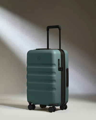Antler Expandable Carry-on Luggage In Glade Blue - Icon Stripe In Green