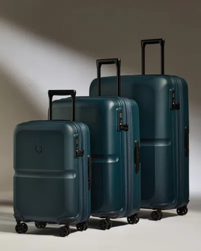 Antler Expandable Carry-on Luggage Set In Navy (indigo) Blue - Single Stripe