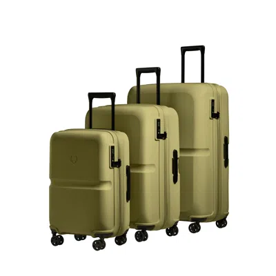Antler Expandable Carry-on Luggage Set In Reed Green - Single Stripe