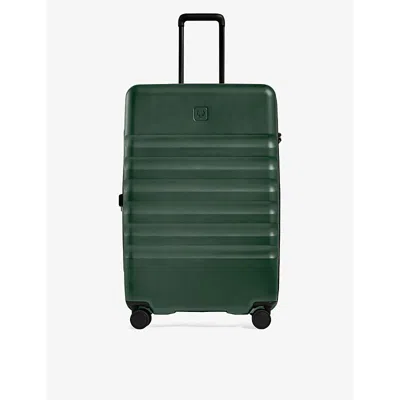Antler Green Icon Stripe Large Hard-shell Polycarbonate Suitcase 78.5cm
