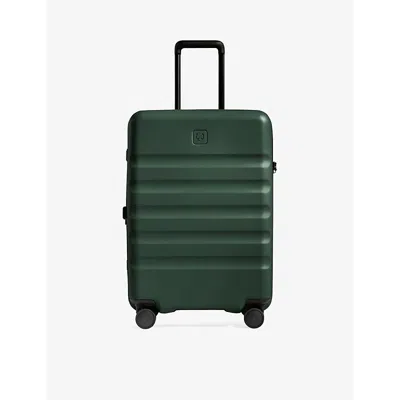 Antler Green Icon Stripe Medium Hard-shell Polycarbonate Suitcase 67cm