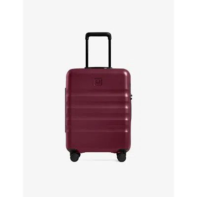 Antler Heather Purple Icon Stripe Cabin Hard-shell Polycarbonate Suitcase 55cm In Red