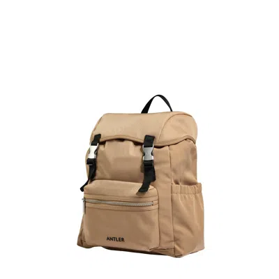 Antler Icon Drawstring Backpack In Sand