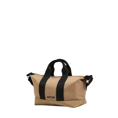Antler Icon Mini Crossbody Bag In Sand