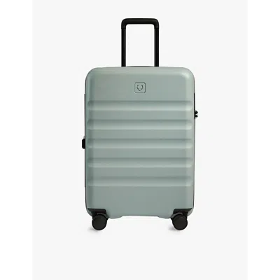 Antler Mist Blue Icon Stripe Cabin Hard-shell Polycarbonate Suitcase 68cm