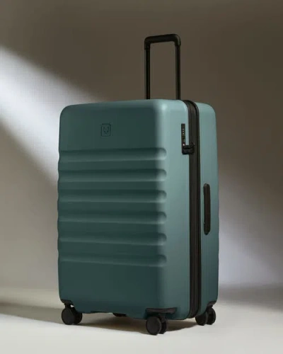 Antler Icon Stripe Large Luggage In Gray
