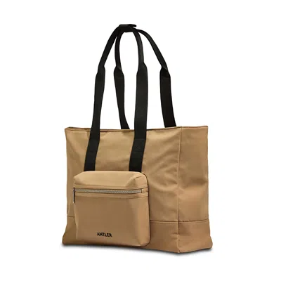 Antler Icon Tote Bag In Sand