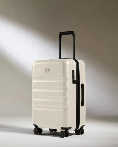 Antler Large Carry-on Luggage In Taupe - Icon Stripe In Purple