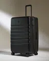 Antler Icon Stripe Large Suitcase In Black