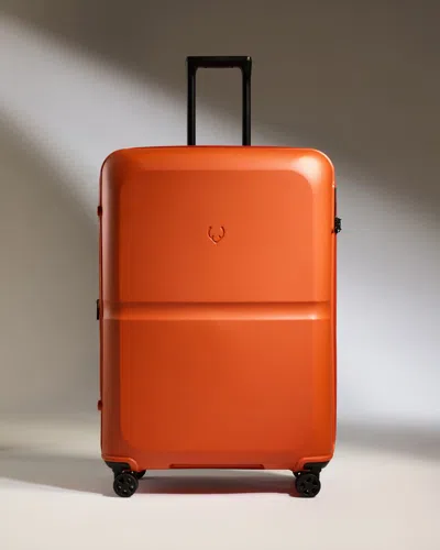 Antler Ember Orange Single Stripe Large Suitcase 81cm