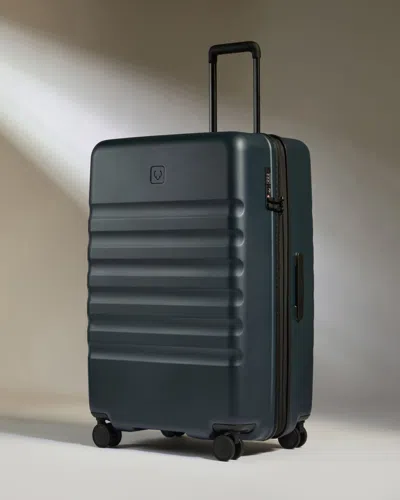 Antler Large Luggage In Navy (indigo) Blue - Icon Stripe In Purple