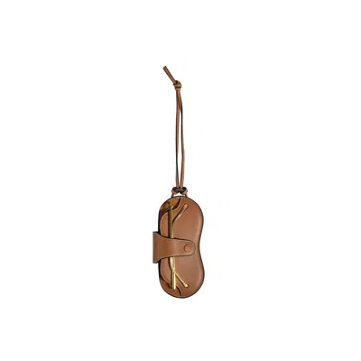 Antler Leather Sunglasses Case In Tan - Summer Capsule In Brown