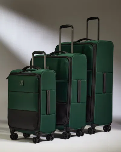 Antler Lightest Expandable Carry-on Luggage Set In  Green - Soft Stripe 2.0