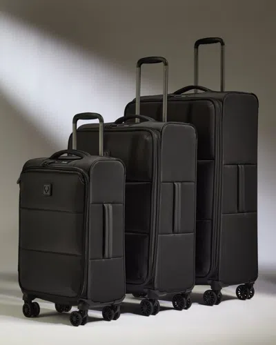 Antler Lightest Expandable Carry-on Luggage Set In Black - Soft Stripe 2.0