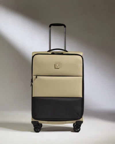 Antler Lightest Medium Luggage In Sand - Soft Stripe 2.0 In Neutral
