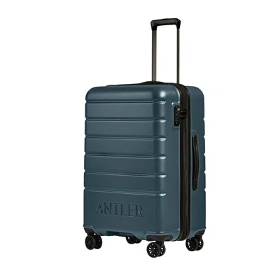 Antler Medium Luggage In Blue Gray - Logo