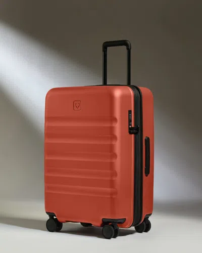 Antler Medium Luggage In Buckthorn Red - Icon Stripe