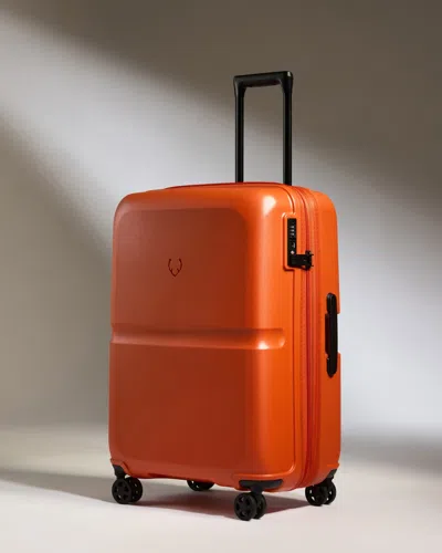 Antler Ember Orange Single Stripe Medium Suitcase 68cm