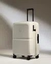 Antler Single Stripe Expandable Carry On Suitcase In White