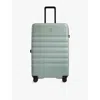 Antler Mist Blue Icon Stripe Cabin Hard-shell Polycarbonate Suitcase 80cm In Mist Blue