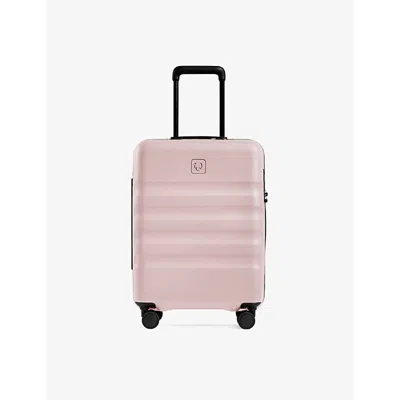 Antler Moorland Pink Icon Stripe Cabin Hard-shell Polycarbonate Suitcase 55cm