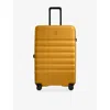 Antler Icon Stripe Large 4-wheel Expandable Suitcase 78cm Mustard Yellow In Yellow