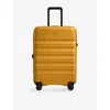 Antler Icon Stripe Medium 4-wheel Expandable Suitcase 66cm Mustard Yellow In Yellow