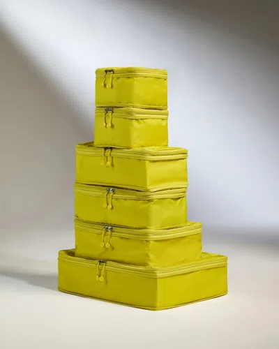 Antler Packing Cubes In Gorse Yellow - Set Of 6 In Pink