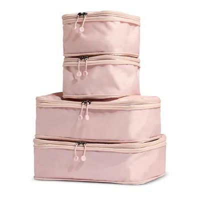 Antler Packing Cubes, Set Of 4 In Moorland - Pink