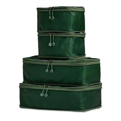 Antler Packing Cubes, Set Of 4 In Woodland - Green