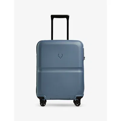 Antler Cove Blue Single Stripe Four-wheel Polypropylene Cabin Suitcase 55cm