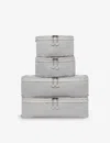 Antler Taupe Chelsea Pack Of Four Woven Travel Cubes In Taupe