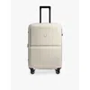 Antler Taupe Single Stripe Shell Four-wheeled Cabin Suitcase 55cm In Taupe