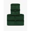 Antler Woodland Green Chelsea Shell Packing Cubes Set Of Four In Woodland Green