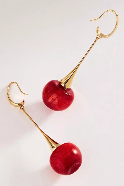 Anton Heunis Cherry Earrings In Gold