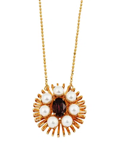 Anton Heunis Crystal-embellished Necklace In Gold