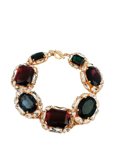 Anton Heunis Electra Crystal-embellished Necklace In Gold