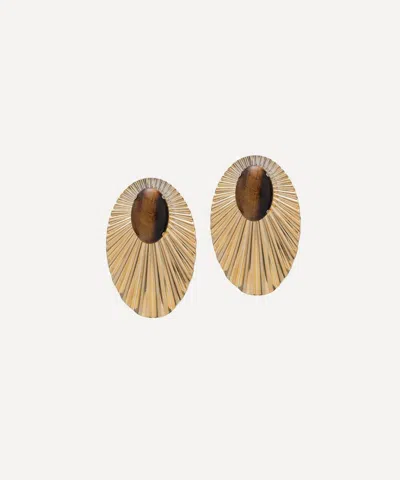 Anton Heunis Gold-plated Large Lily Pad Earrings