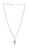 Anton Heunis Long Chain With Tear Pendant In Metallic