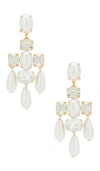 Anton Heunis Omega Clasp Chandelier Earrings In Gold