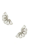 Anton Heunis Omega Clasp Fan-shaped Detail Stud In Metallic