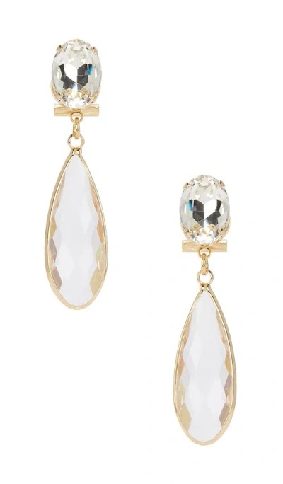 Anton Heunis Omega Clasp Mono Colour Drop Earrings In Metallic