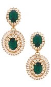 Anton Heunis Omega Clasp Oval Disc Chandeliers Drop Earrings In Gold