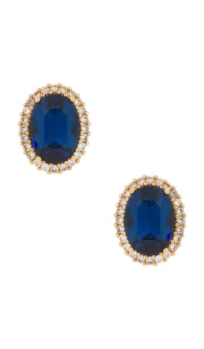 Anton Heunis Omega Clasp Oval Stud In Multi