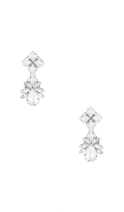 Anton Heunis Omega Clasp Pixel & Drop Pendant Earrings