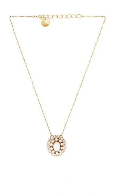 Anton Heunis Oval Pendant Necklace In Orange
