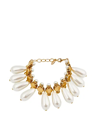 Anton Heunis Pearl-embellished Crystal-embellished Bracelet In Neutral